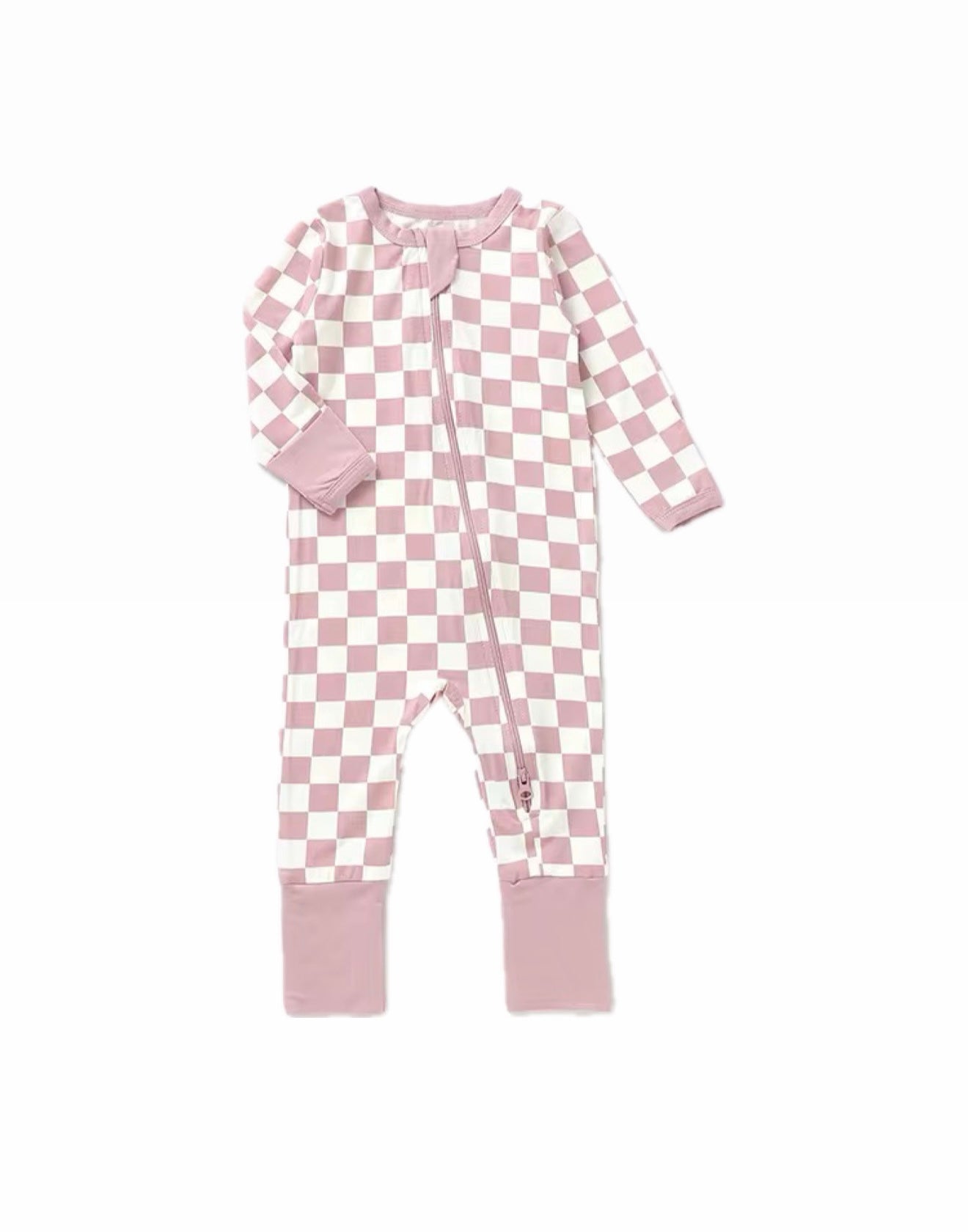 Pink Check Onesie