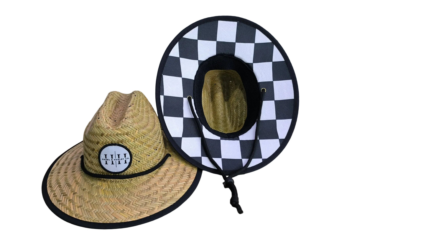 Checker Sun hat