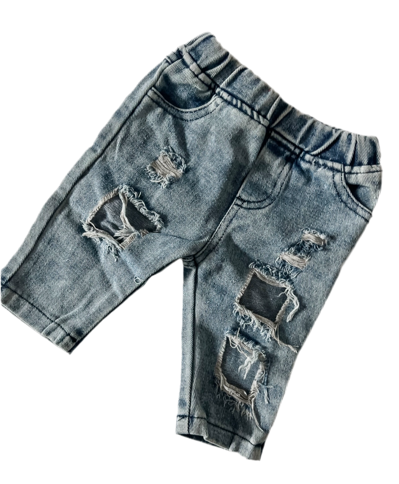 Ripped boyfriend jeans