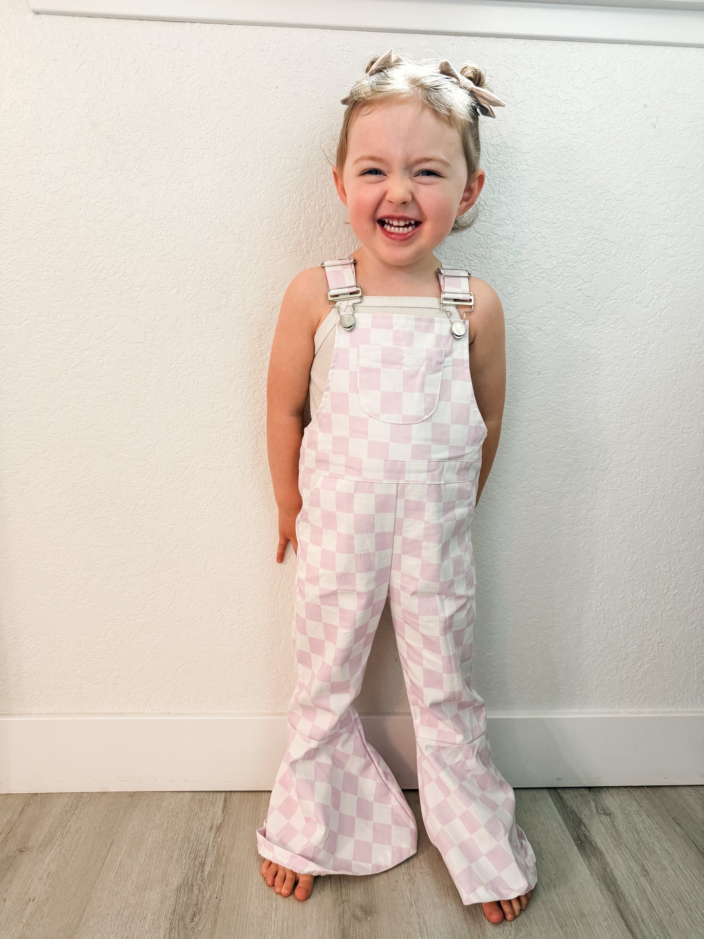 Bell bottom overalls