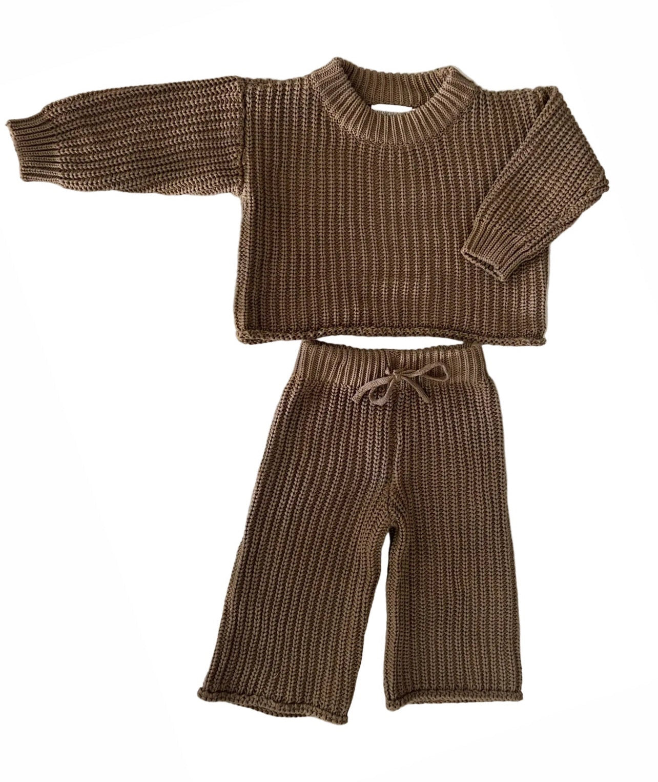 Chocolate Knit Set