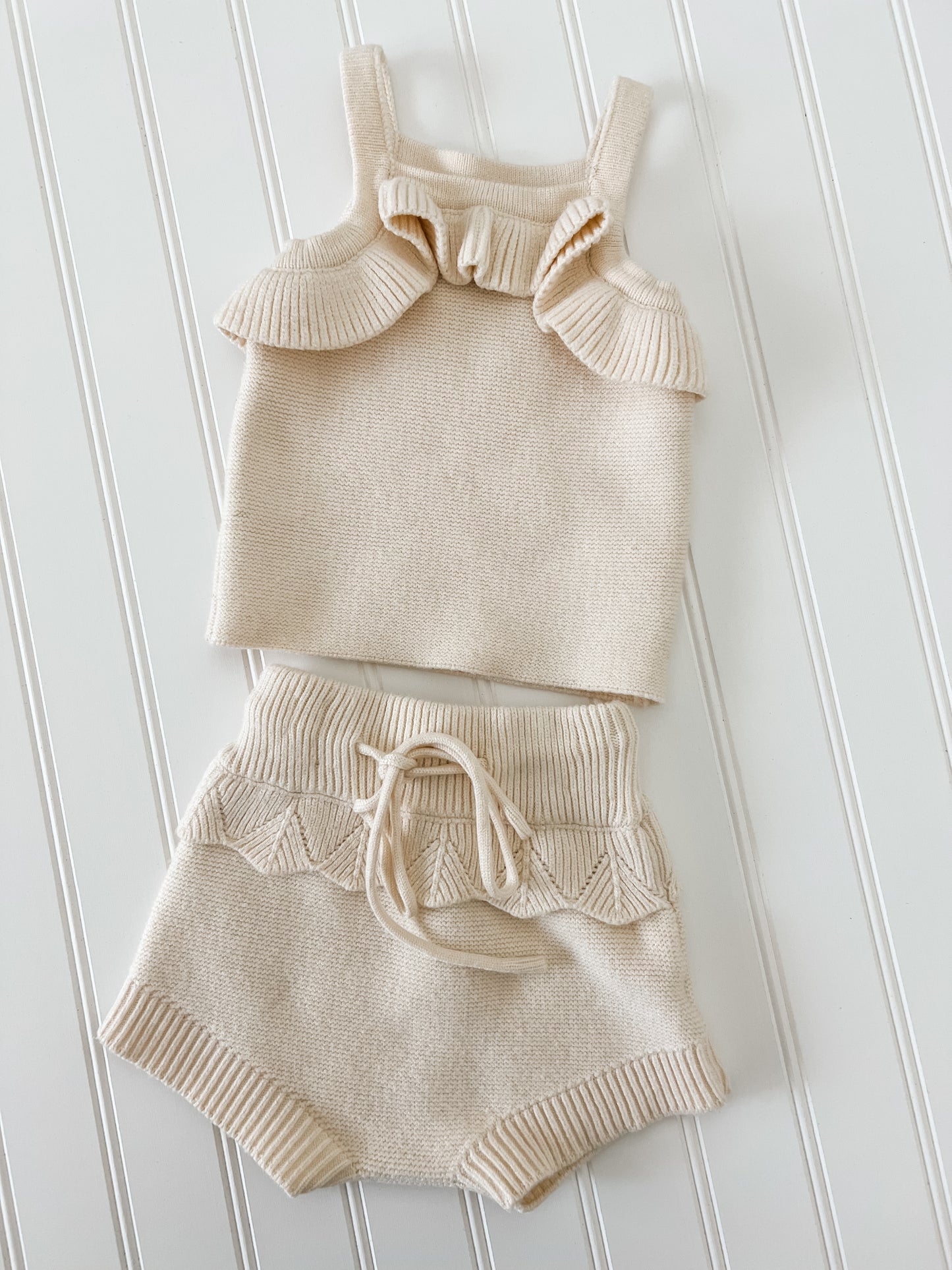 Ivory knit set