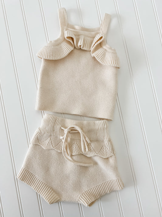 Ivory knit set
