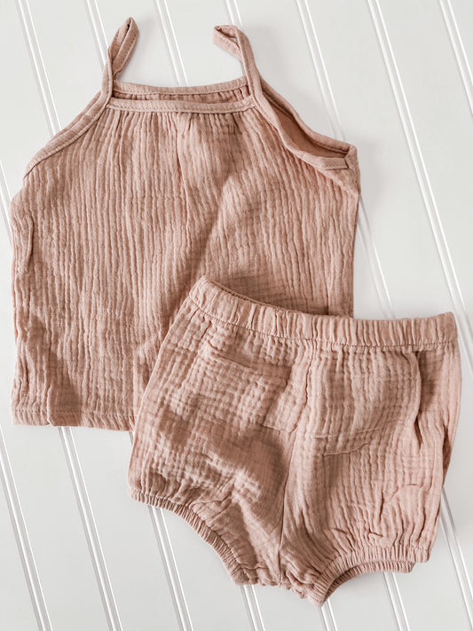 Muave muslin set